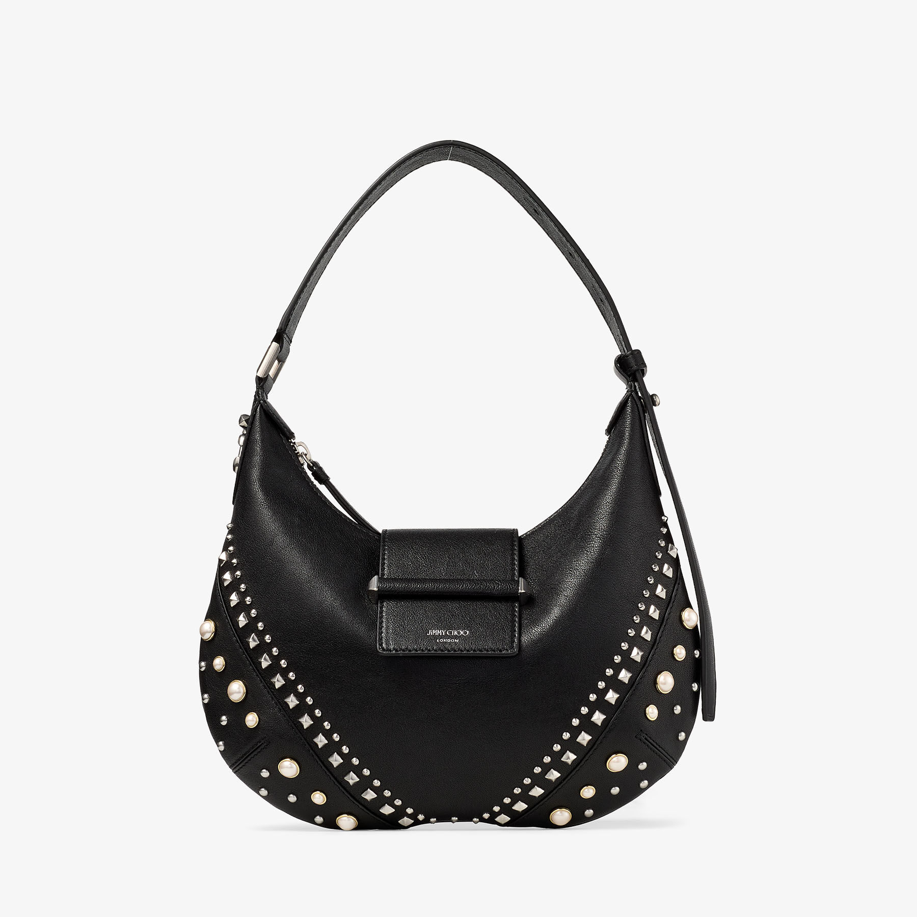 Jimmy Choo Bar Hobo Small In Black