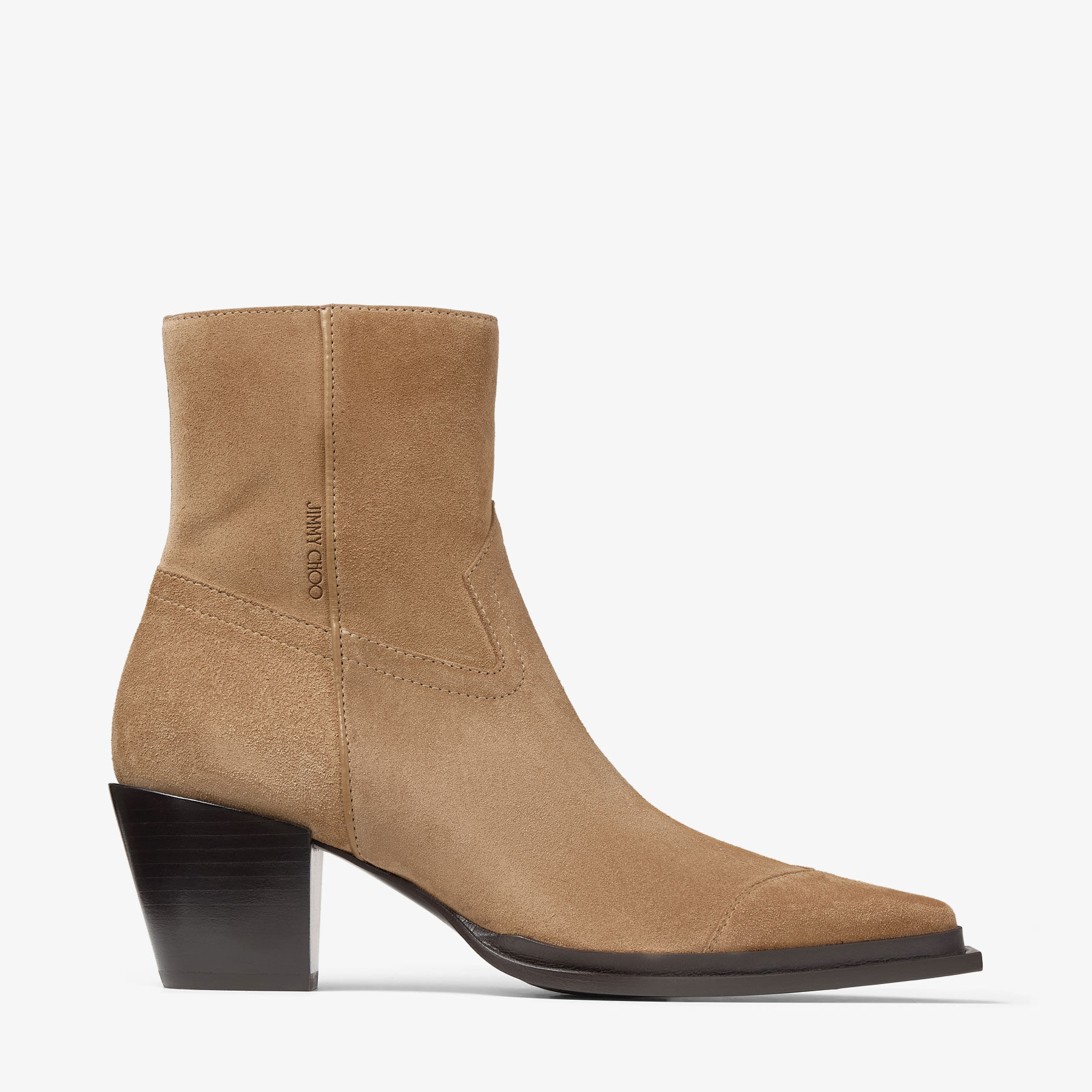 Shop Jimmy Choo Cece Ankle Boot 60 In Rattan