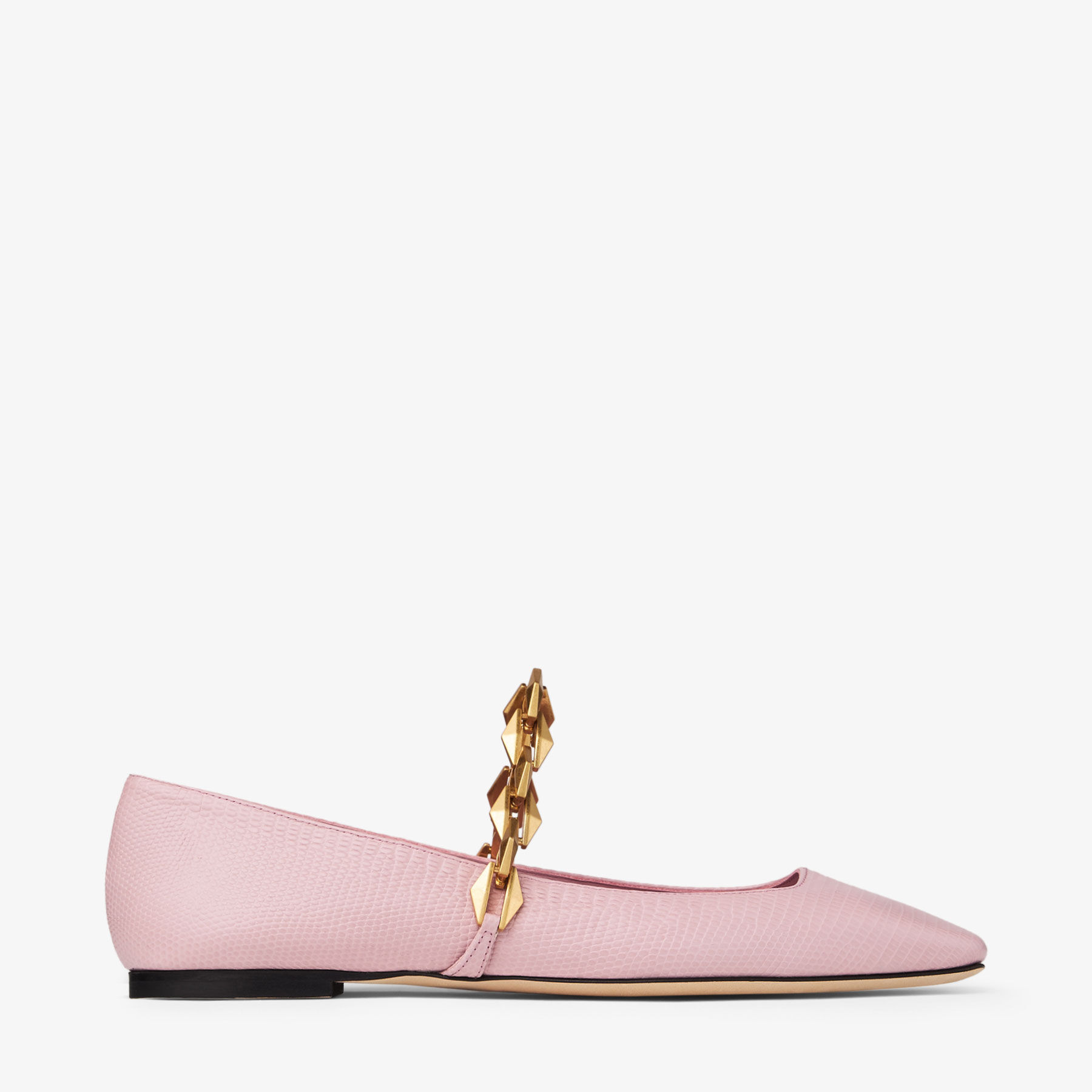 Shop Jimmy Choo Diamond Tilda Flat In Pink