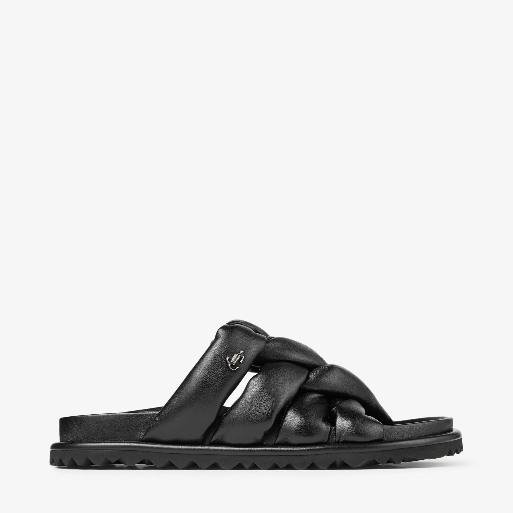 Shop Jimmy Choo Kes Flat In Black