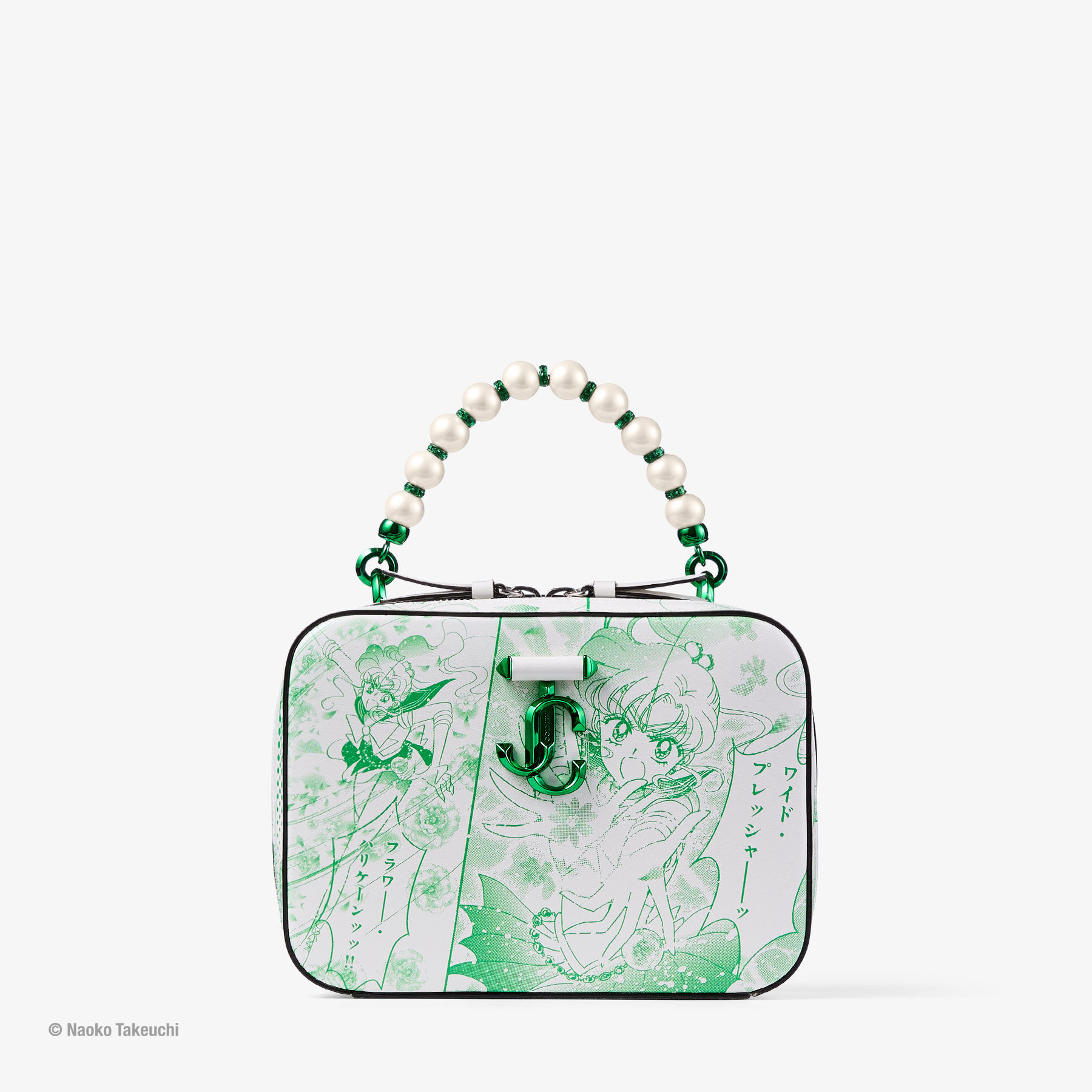 Jimmy Choo Sailor Jupiter Avenue Vanity Bag In Green