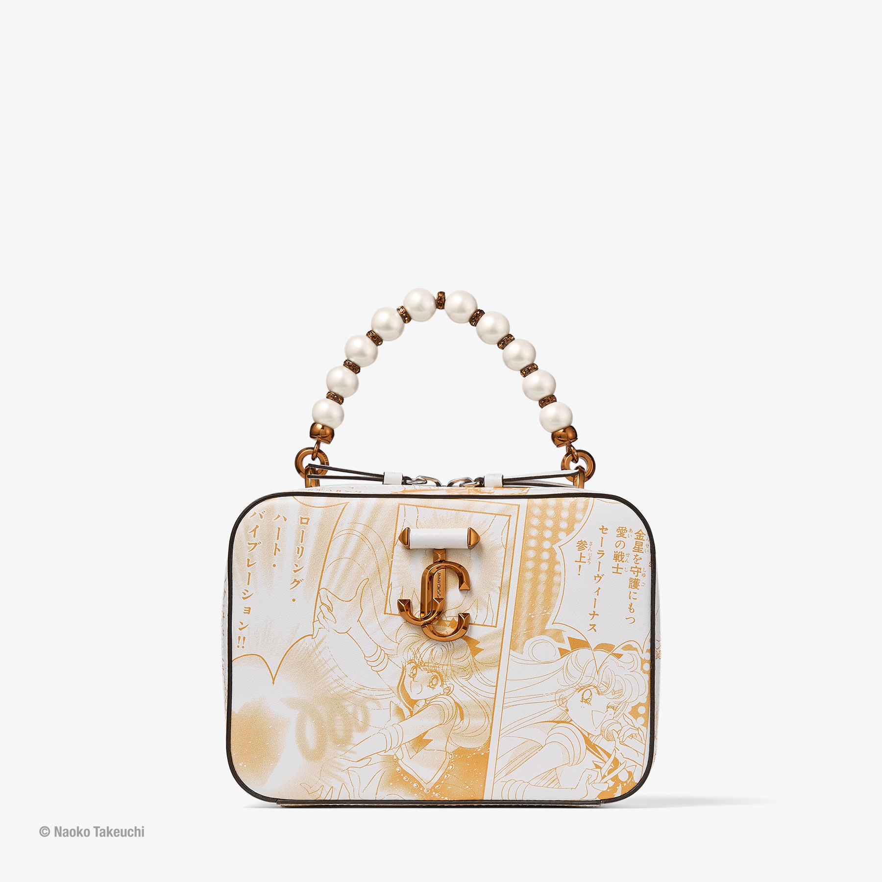 Jimmy Choo Sailor Venus Avenue Vanity Bag In Neutral