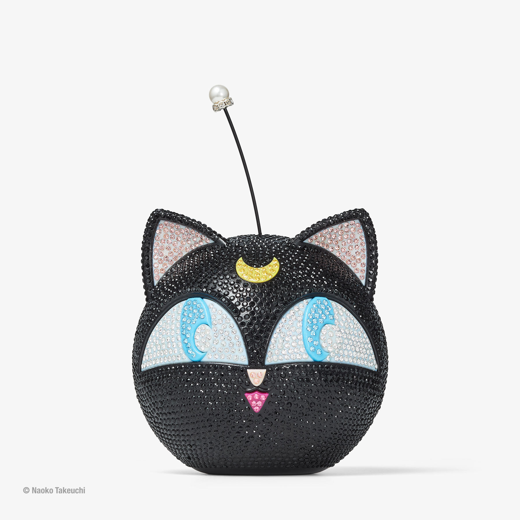 Crystal Luna-P Ball Minaudiere Clutch