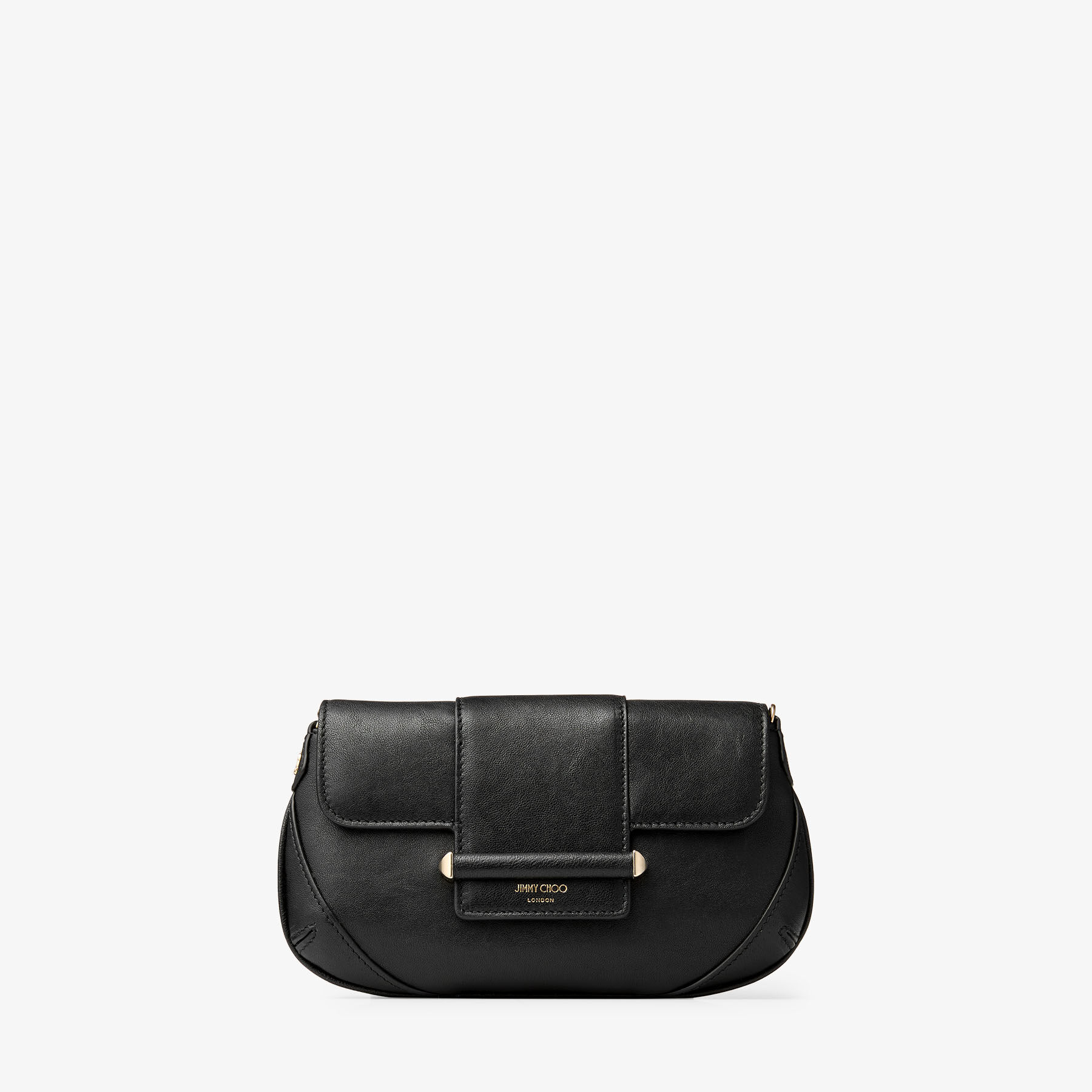 Jimmy Choo Bar Wallet With Chain In Black