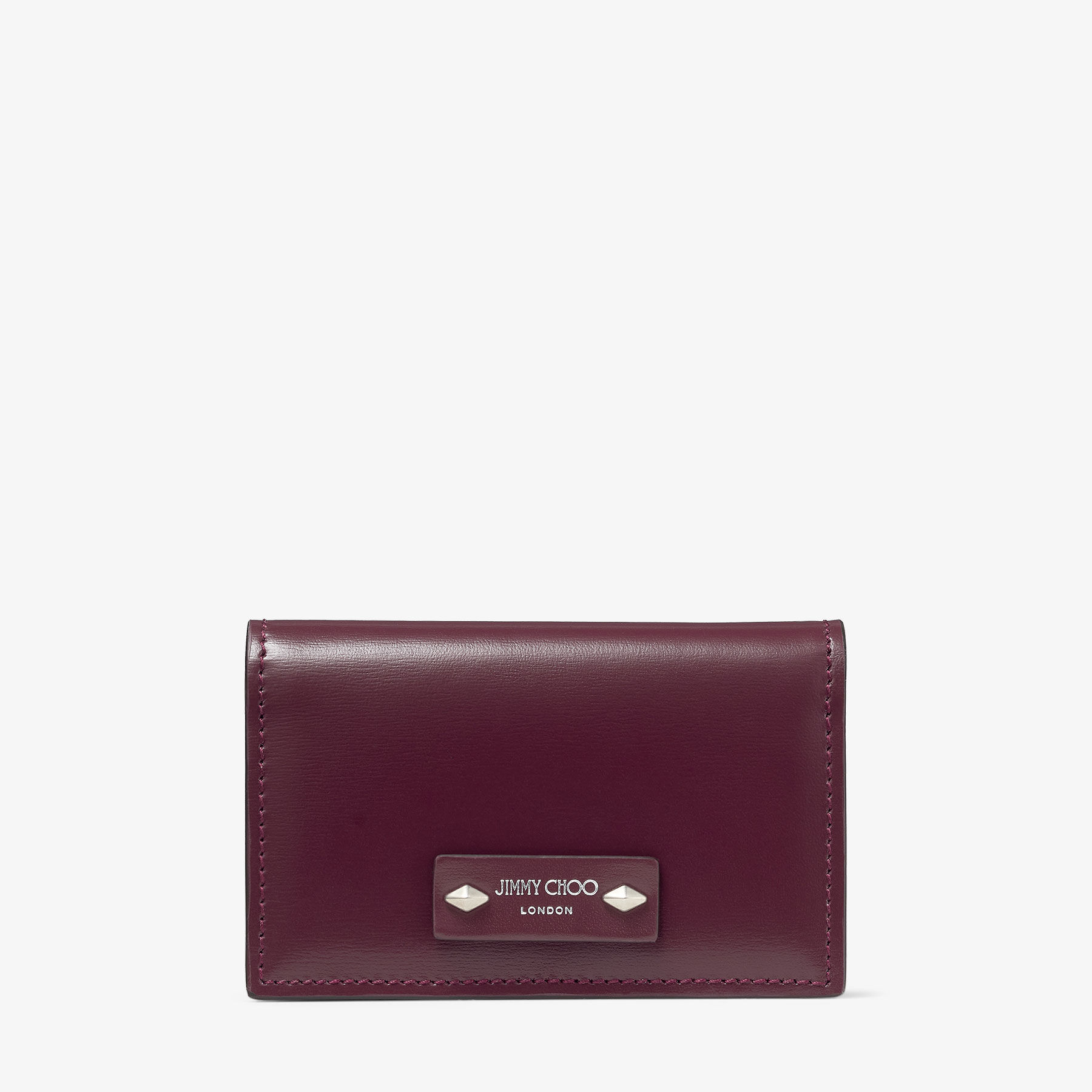 Shop Jimmy Choo Nello In Garnet/antique Silver