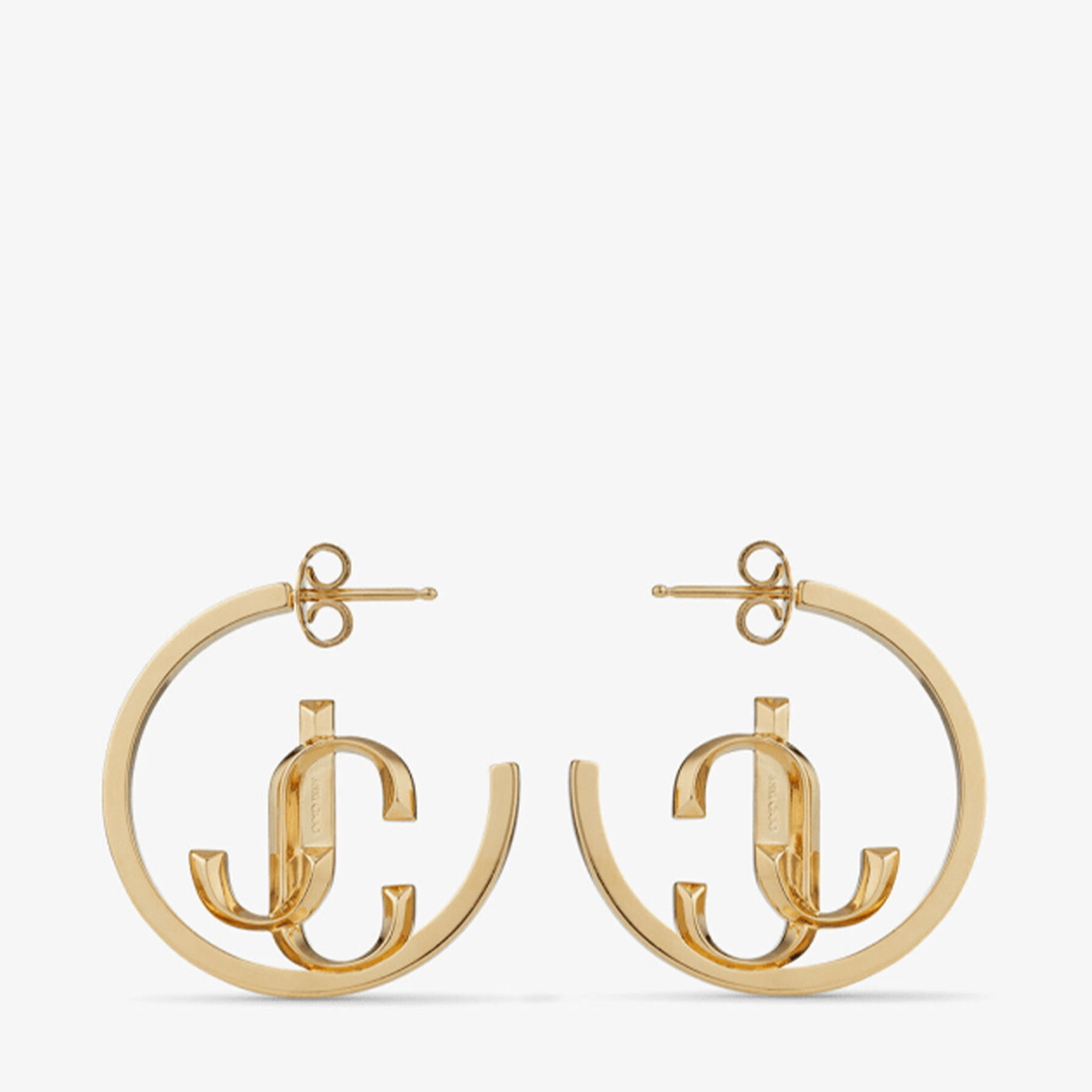JC Monogram Hoops