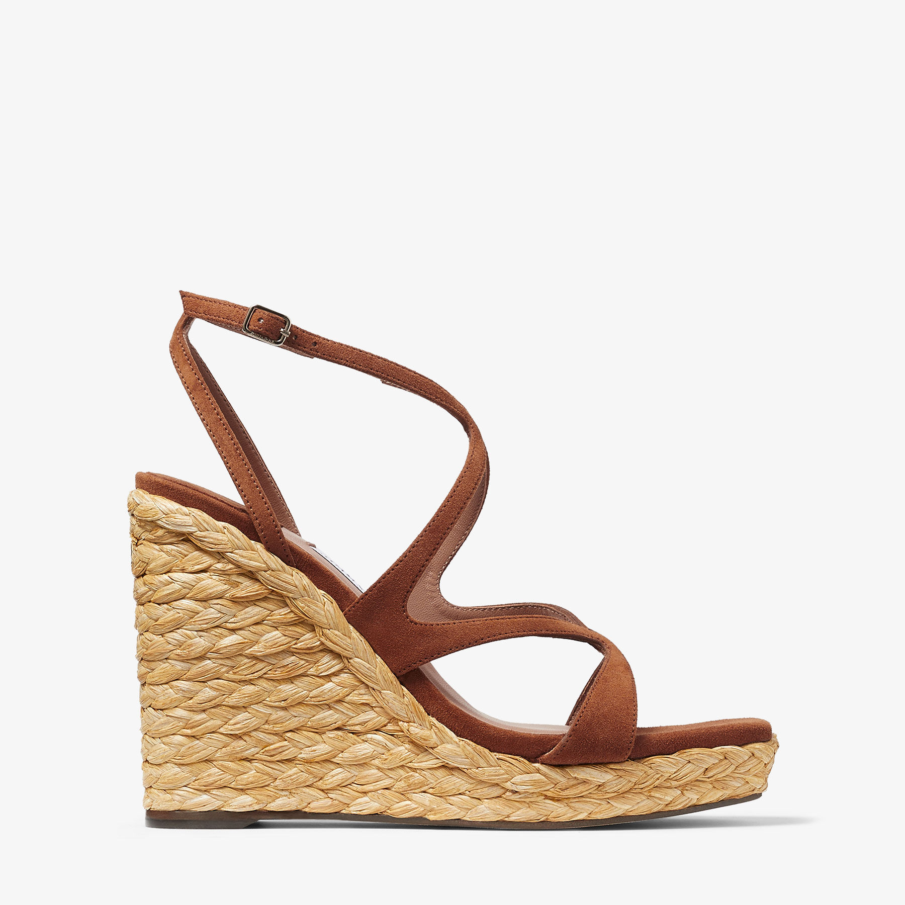Jimmy Choo Ayla 85 Wedge Heel Espadrille Sandals In Neutral