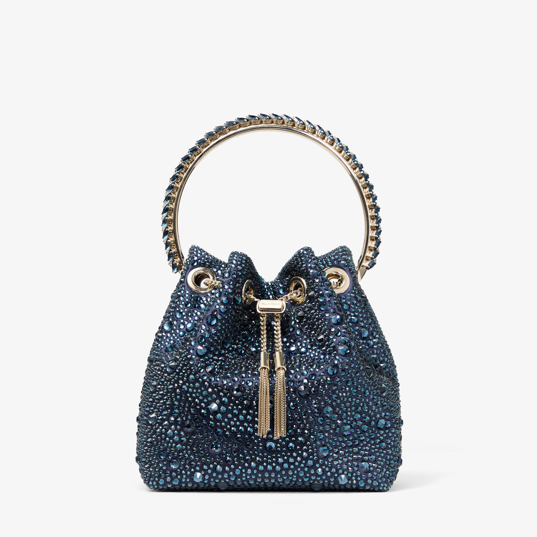 Jimmy Choo Bon Bon Blue Top Handle Bag