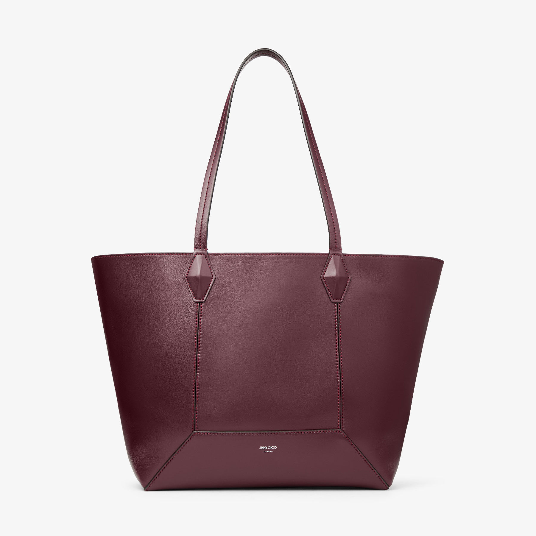 Jimmy Choo Diamond Tote M In Garnet/garnet