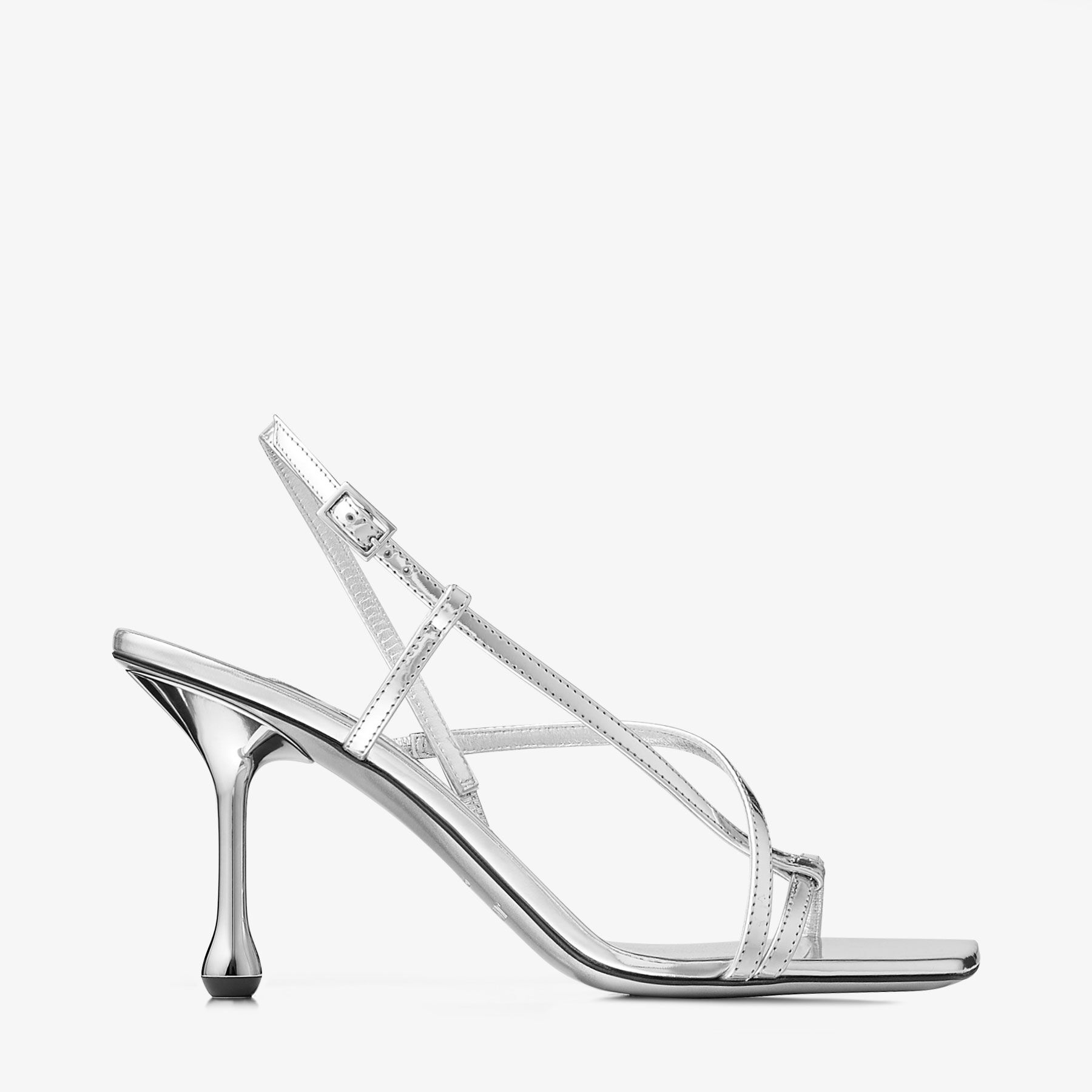 Shop Jimmy Choo Etana 80 In Silver