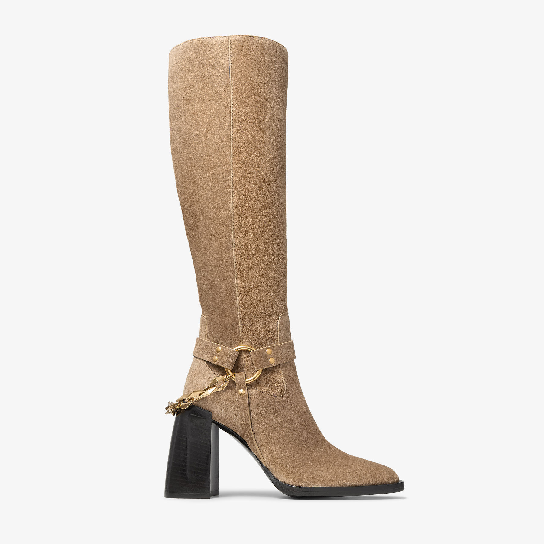 Shop Jimmy Choo Isabelle Knee Boot 95 In Rattan