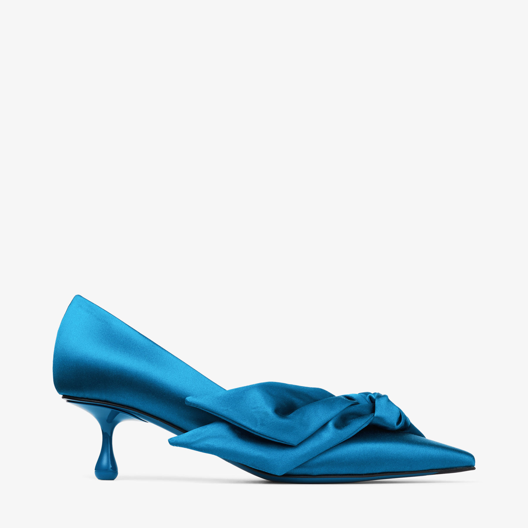 Jimmy Choo Issy Satin Bow Detail Floral Pump