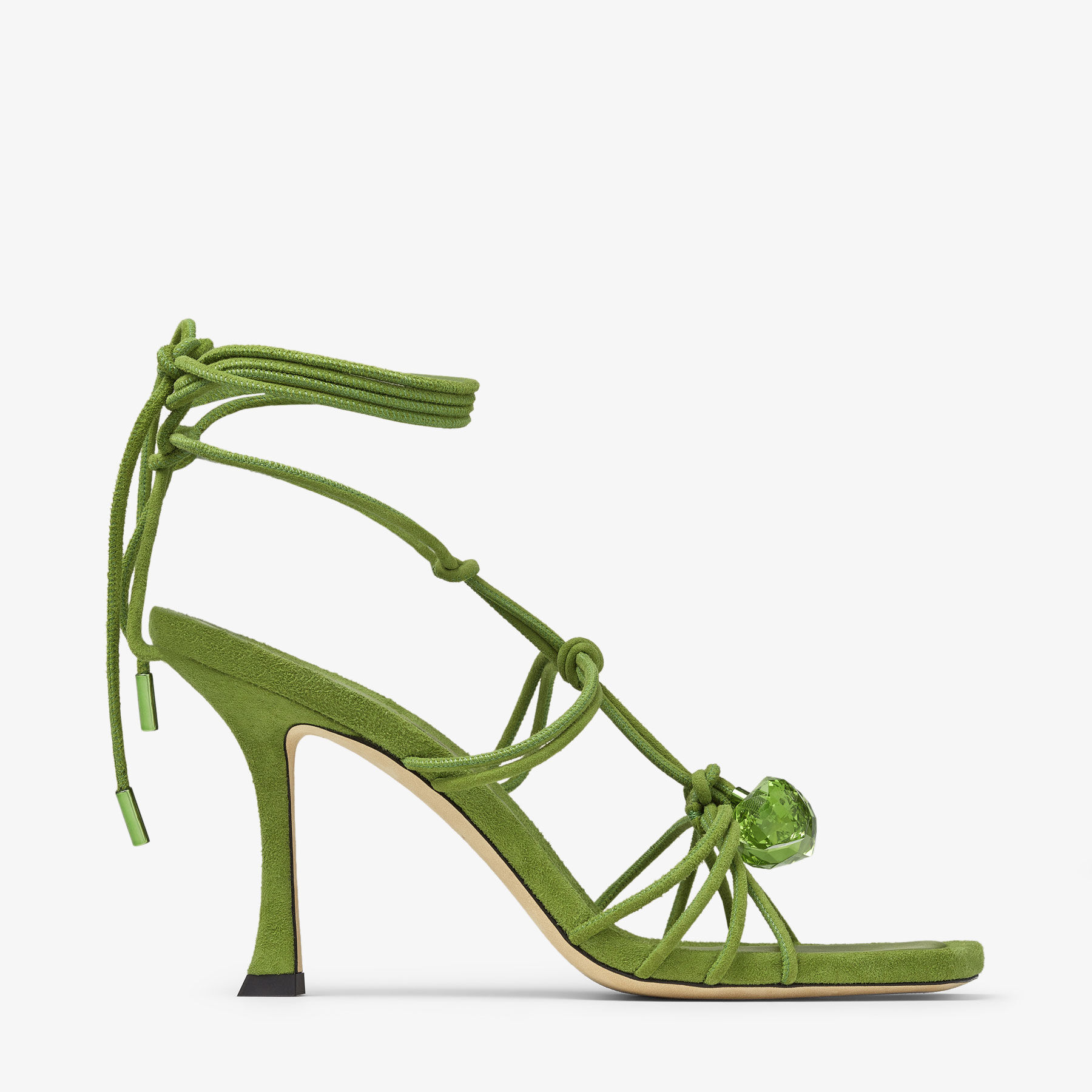 Shop Jimmy Choo Jemma 90 In Matcha