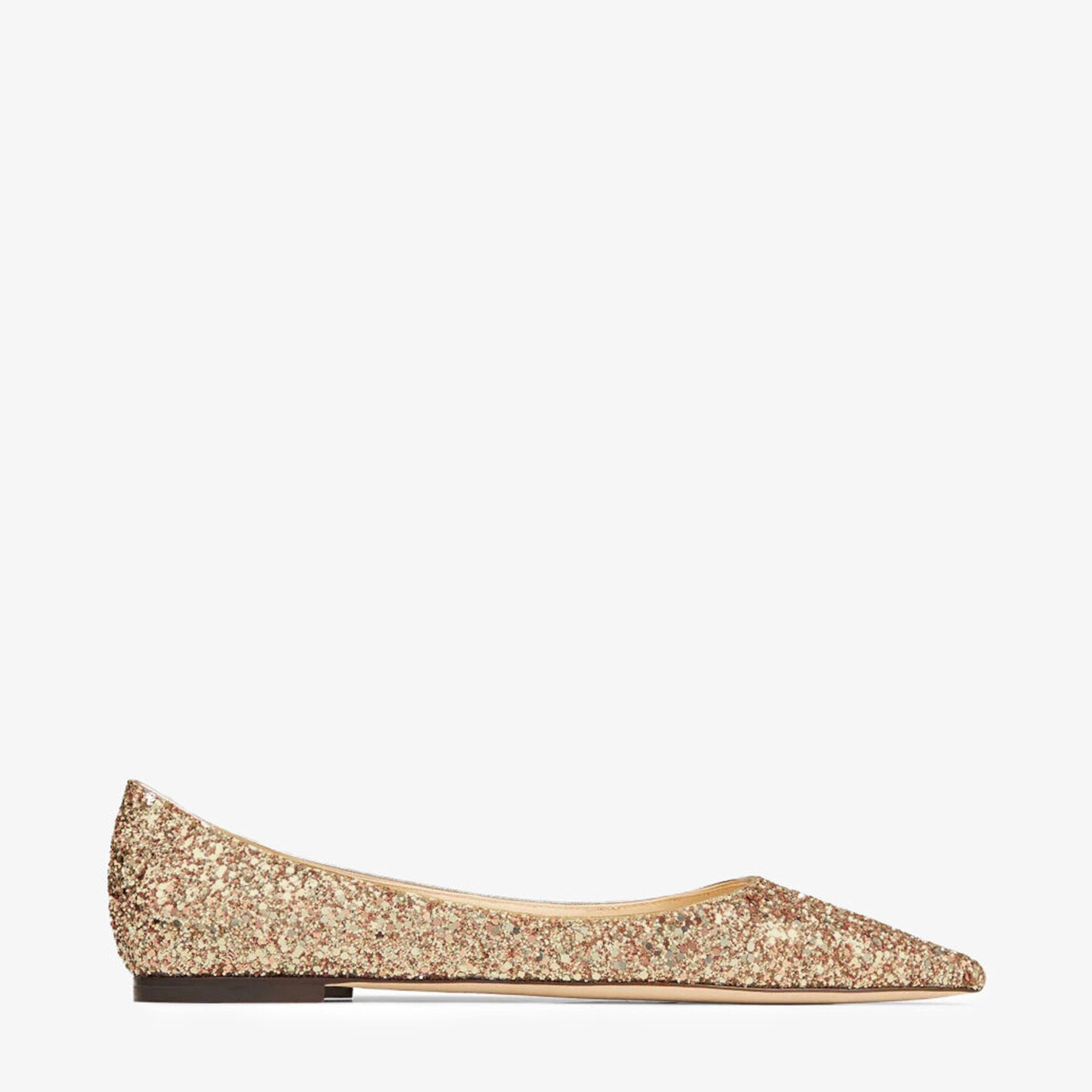 Jimmy Choo Love Flat In Silver