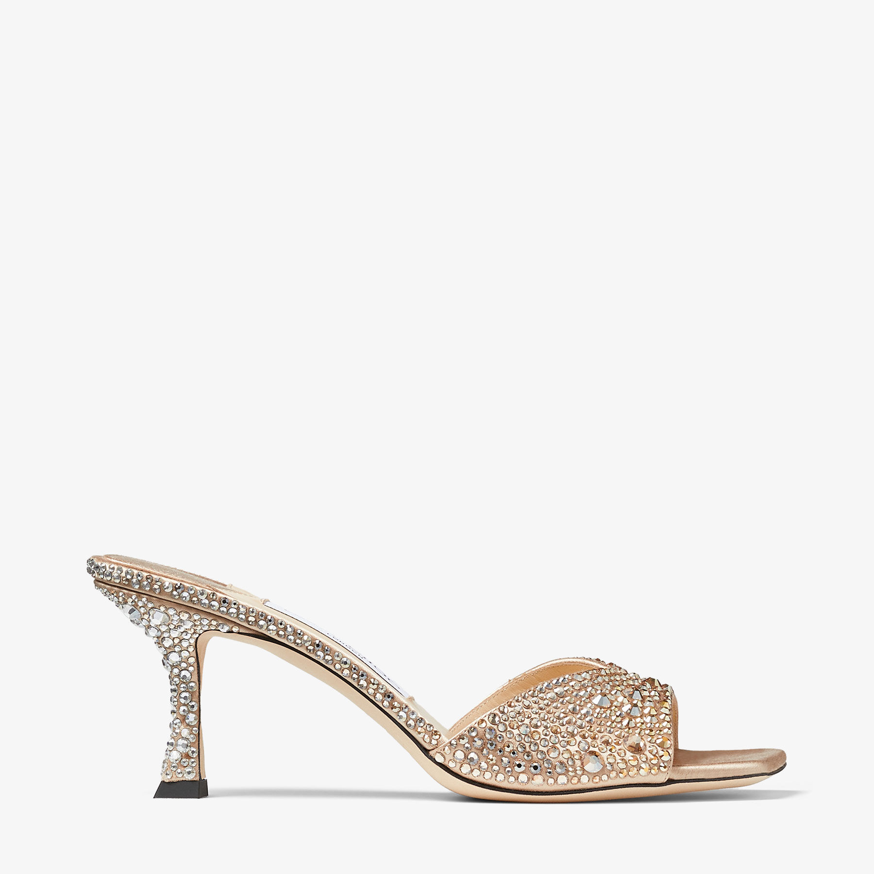 Shop Jimmy Choo Skye 70 In Gold/crystal