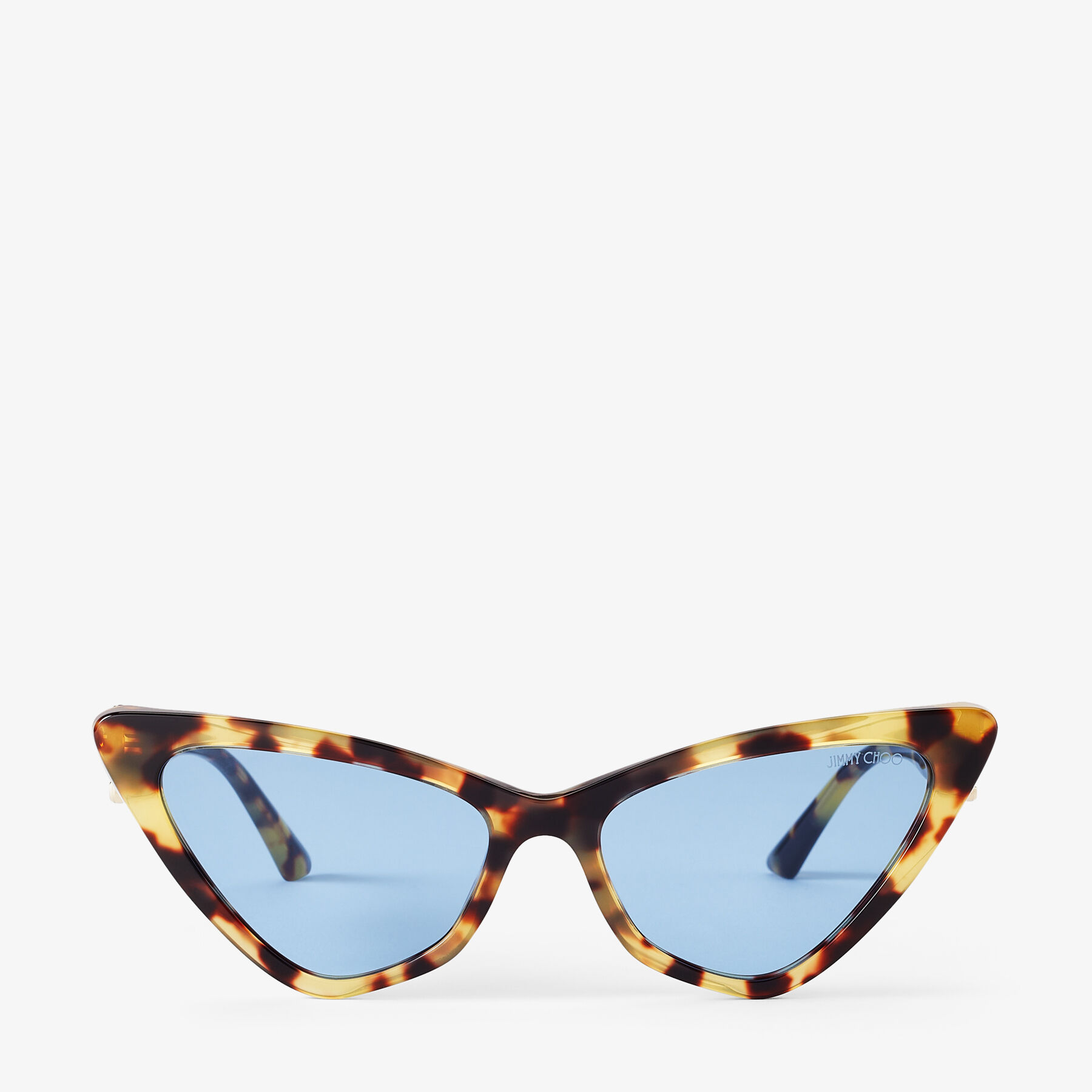 Jimmy Choo Sol Cat-eye Sunglasses In E72 Light Blue