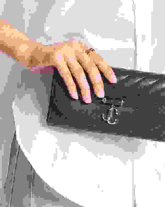 Jimmy Choo Curve Wallet With Chain