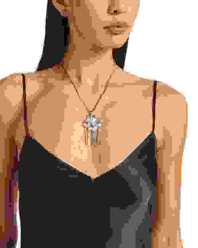 Jimmy Choo Heart Drop Necklace
