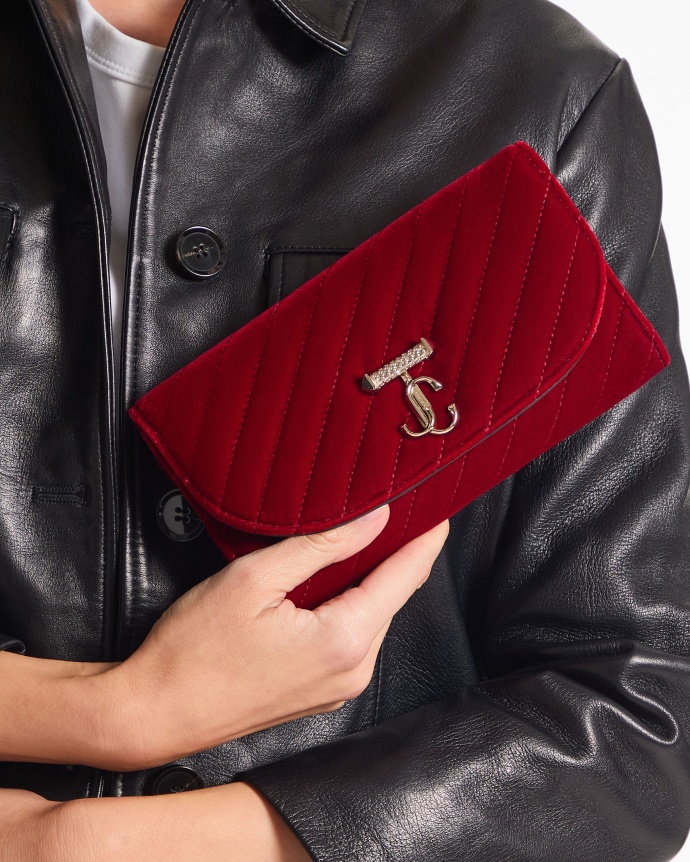 Jimmy Choo Curve Wallet With Chain