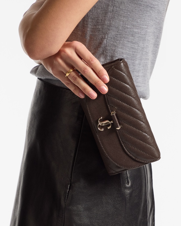 Jimmy Choo Curve Wallet With Chain