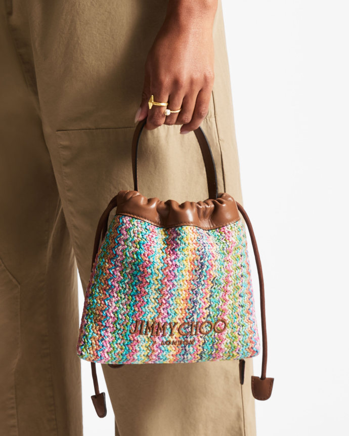 Jimmy Choo Drawstring Pouch Top Handle