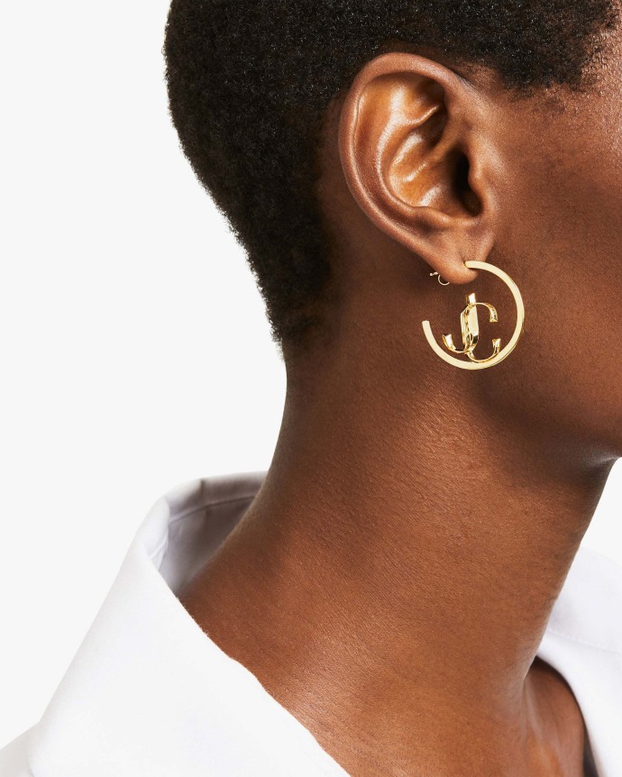 Jimmy Choo JC Monogram Hoops