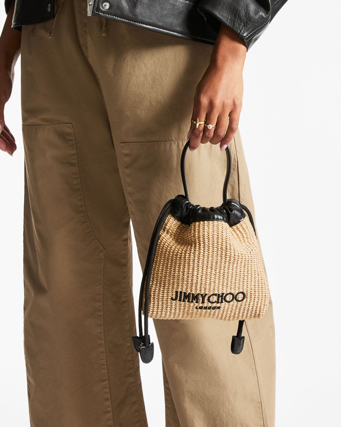 Jimmy Choo ドローストリング ポーチ トップハンドル