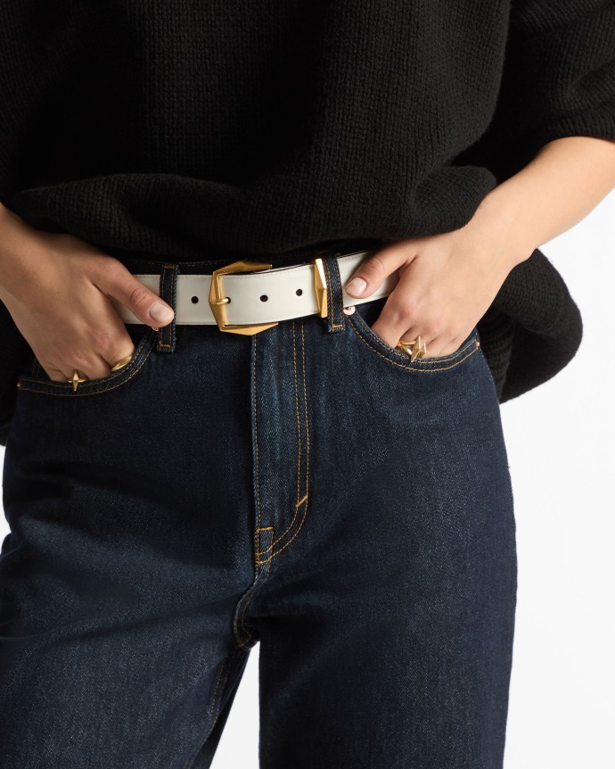 Jimmy Choo Diamond Buckle Belt