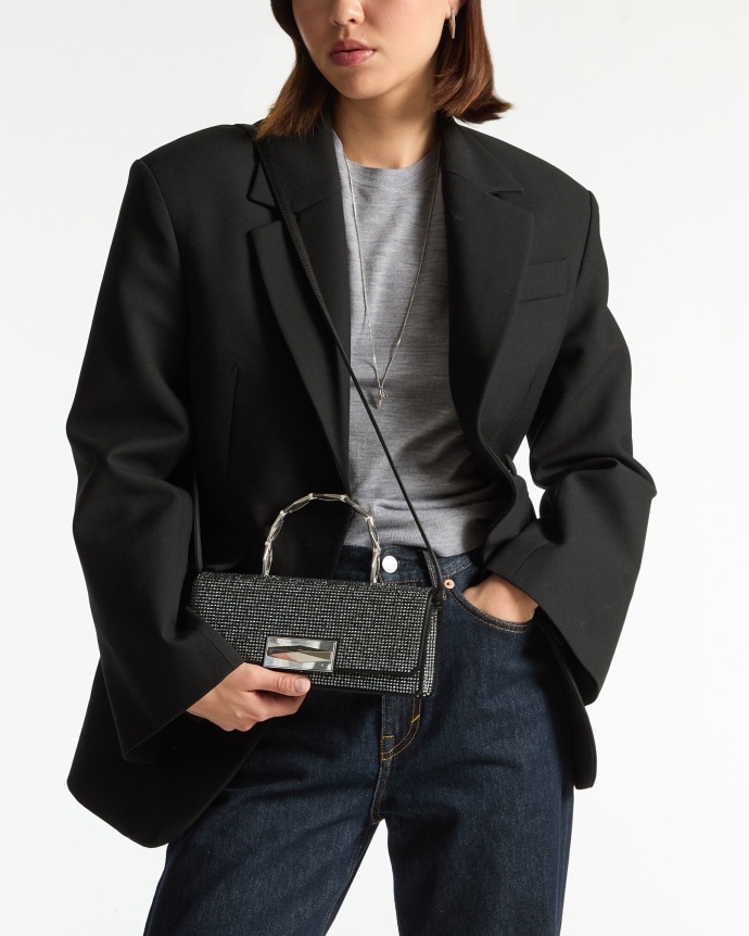 Jimmy Choo Diamond Chain Top Handle