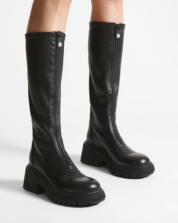 JIMMY CHOO ブラック ポインテッド ロングブーツ ポインテッドトゥ Jimmy Choo(ジミーチュウ) ロングブーツ