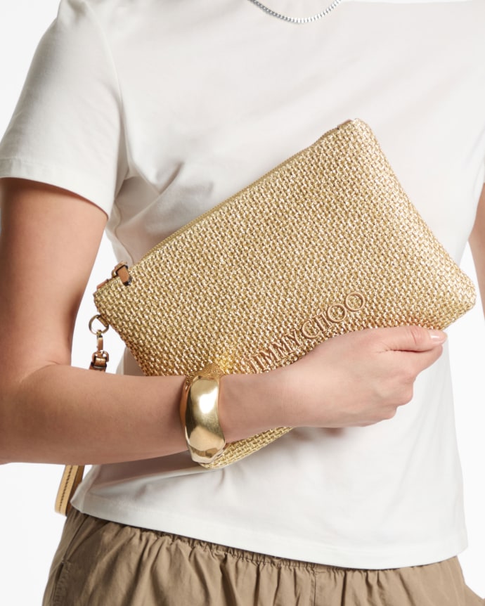 Jimmy Choo Zipped Flat Pouch