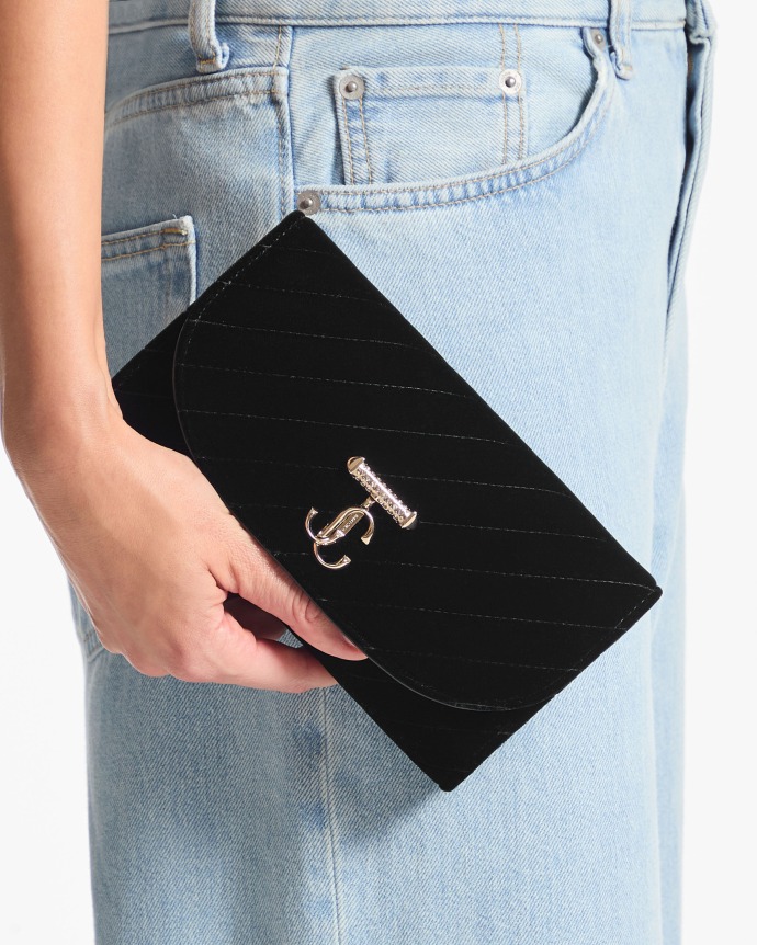 Jimmy Choo Curve Wallet With Chain