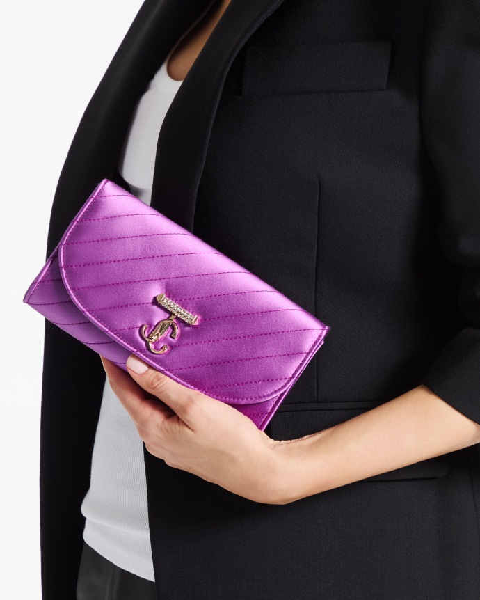 Jimmy Choo Curve Wallet With Chain