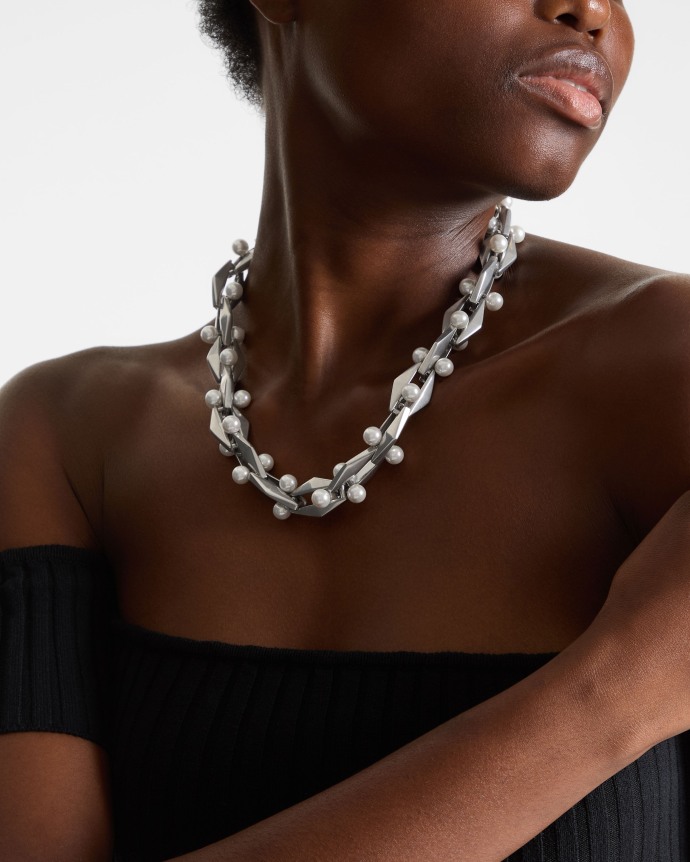 Jimmy Choo Diamond Chain Necklace