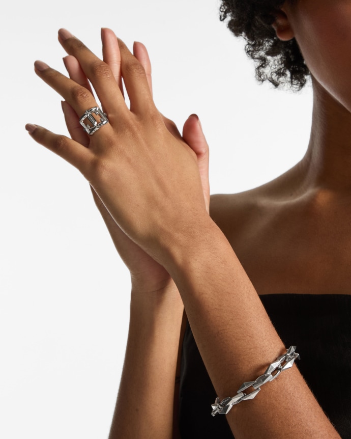 Jimmy Choo Square JC Slim Ring