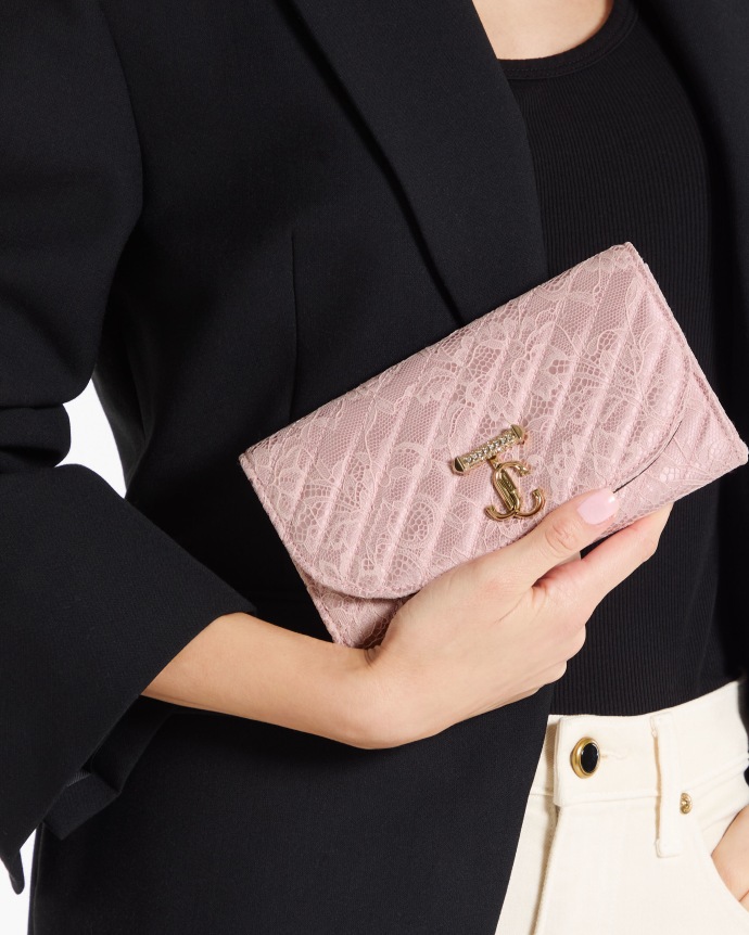 Jimmy Choo Curve Wallet With Chain