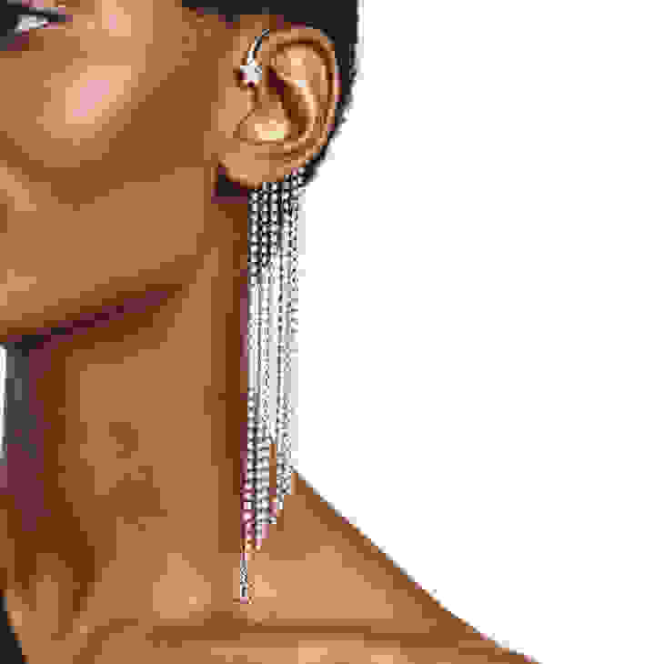 Jimmy Choo Left Fringe Ear Cuff