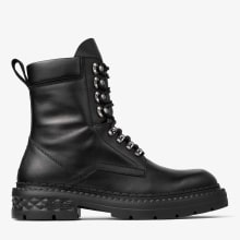 Marlow Combat Boot Black Calf Leather Boot JIMMY CHOO