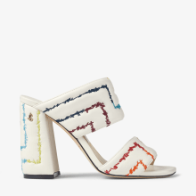 THEMIS SANDAL 100 | Latte Avenue Nappa Leather Sandals with 