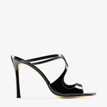 Black Patent Leather Mules | Summer 2022 Collection - Jimmy Choo