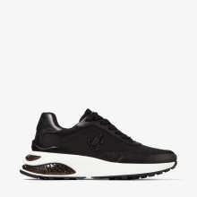 Black Neoprene and Leather Low Top Trainers | MEMPHIS LACE UP/F | Autumn  Winter 2021 | JIMMY CHOO US