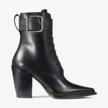 MYOS 80 | Black Brushed Calf Leather Ankle Boots | New Collection ...