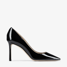 Black Patent Leather Pointy Toe Pumps | Romy 85 | Pre Fall 16 | JIMMY CHOO  CA