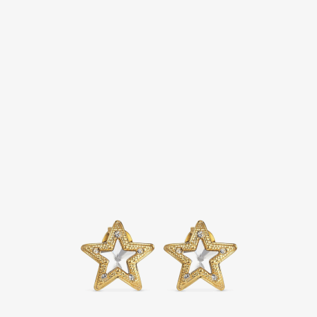 スワロフスキークリスタル付き ゴールドフィニッシュメタル・JCスター スタッドピアス | JC Star Studs | ジュエリー・コレクション |  ジミー チュウ JP