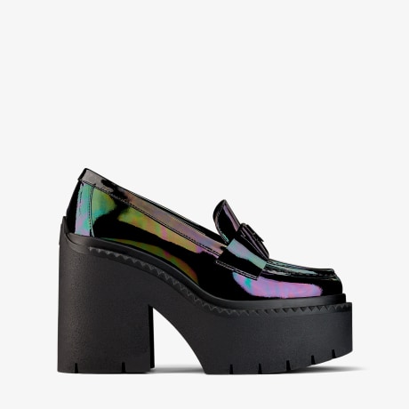 JIMMY CHOO X SAILOR MOON LUNA LOAFER 120 Iridescent Hologram Patent Mocccasins JIMMY CHOO AU Sailor Moon