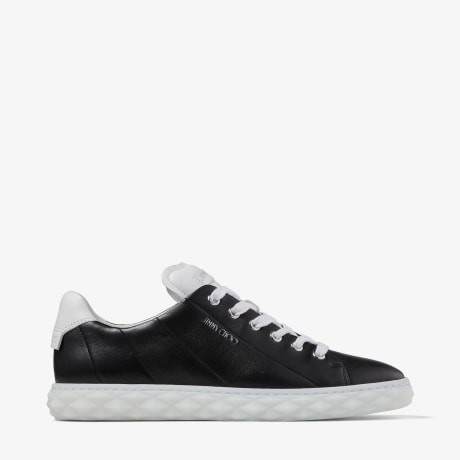 DIAMOND LIGHT MAXI/F  White Nappa Leather Low-Top Trainers with