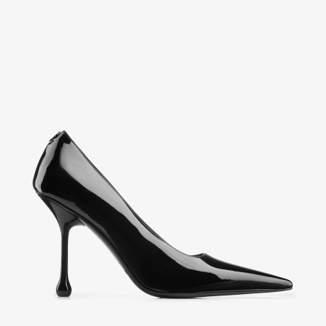 IXIA 95 | Black Patent Leather Pumps | New Collection | JIMMY CHOO