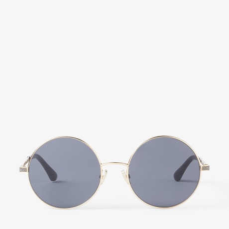 Jimmy Choo 58mm Round Frame Sunglasses w/ Chain 