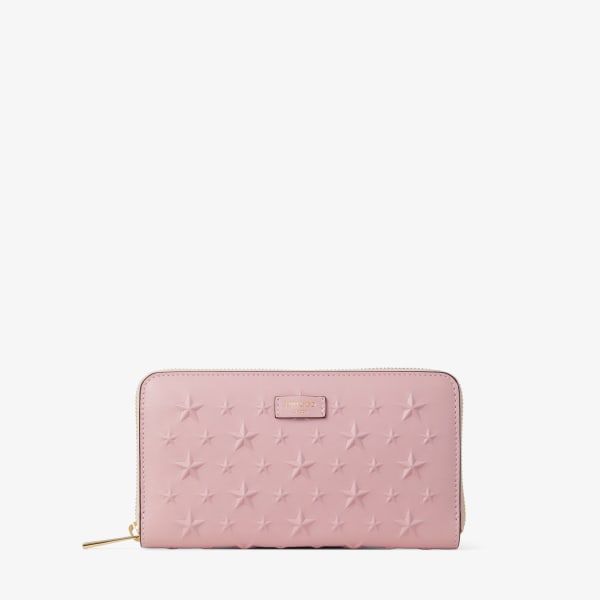 Pippa|Rose/ライトゴールド エンボス加工レザー・スモールレザーグッズ| ジミー チュウ JP