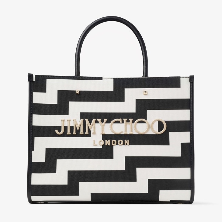 Black and white tote clearance